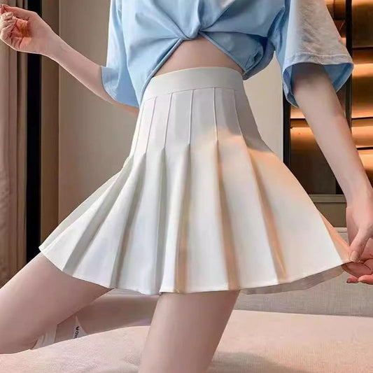 High Waist Summer Pleated Skirt