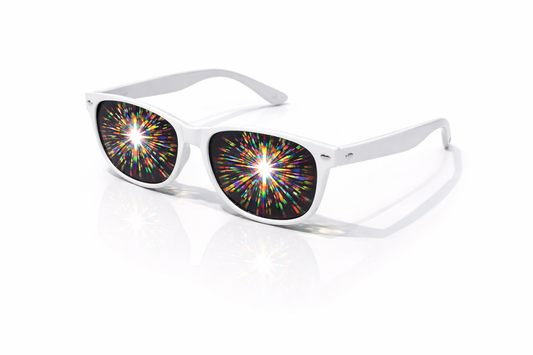 White Supernova Diffraction Glasses