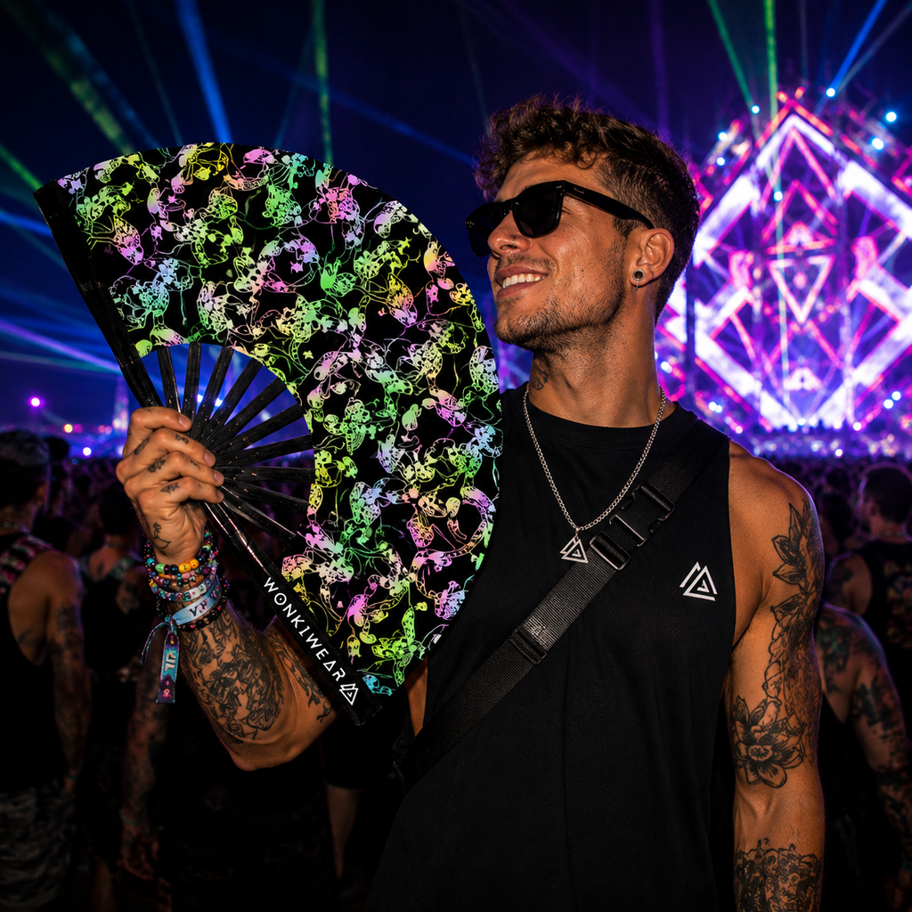 Shrooms XL Reflective Festival Fan