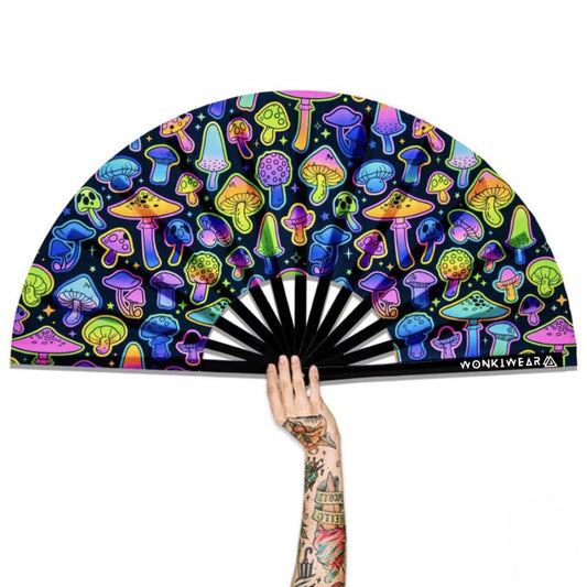 Mushroom XL UV Reactive Festival Fan