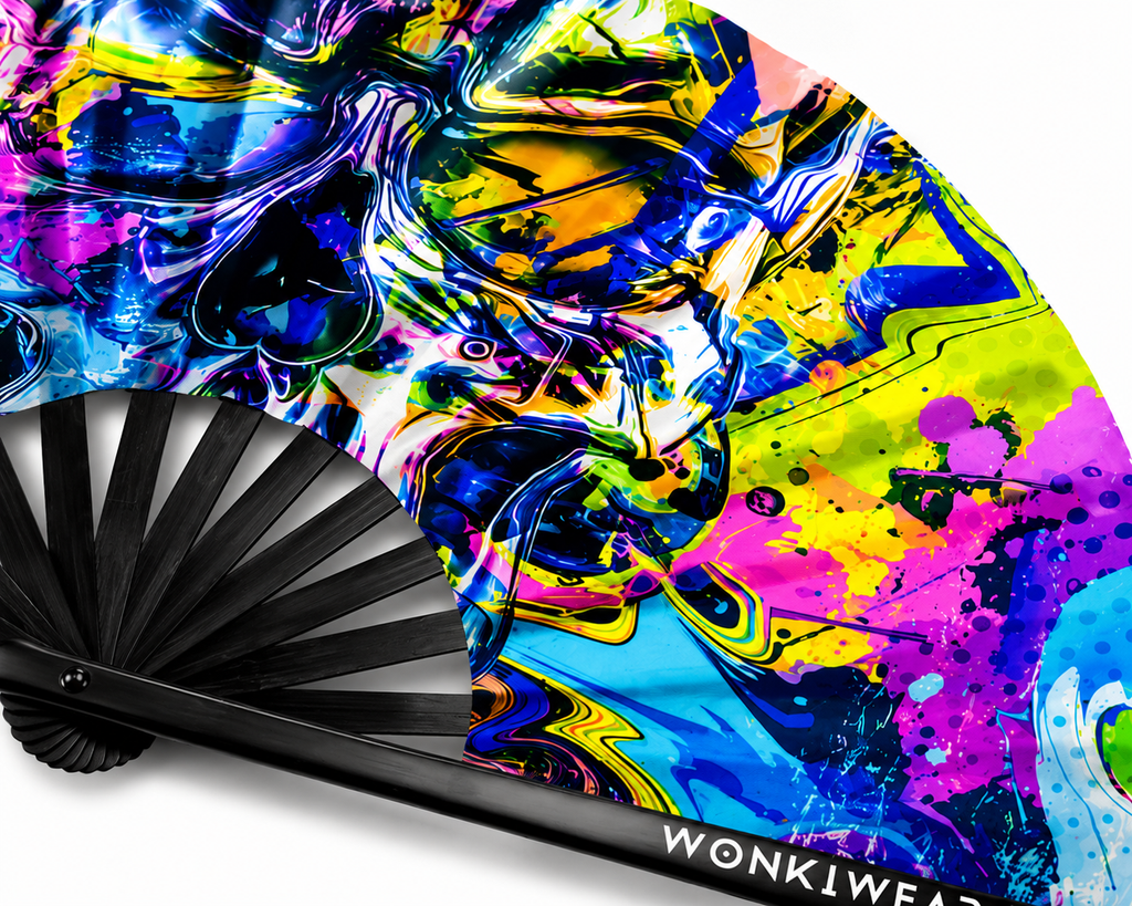 Skulls & Bass XL UV Reactive Festival Fan