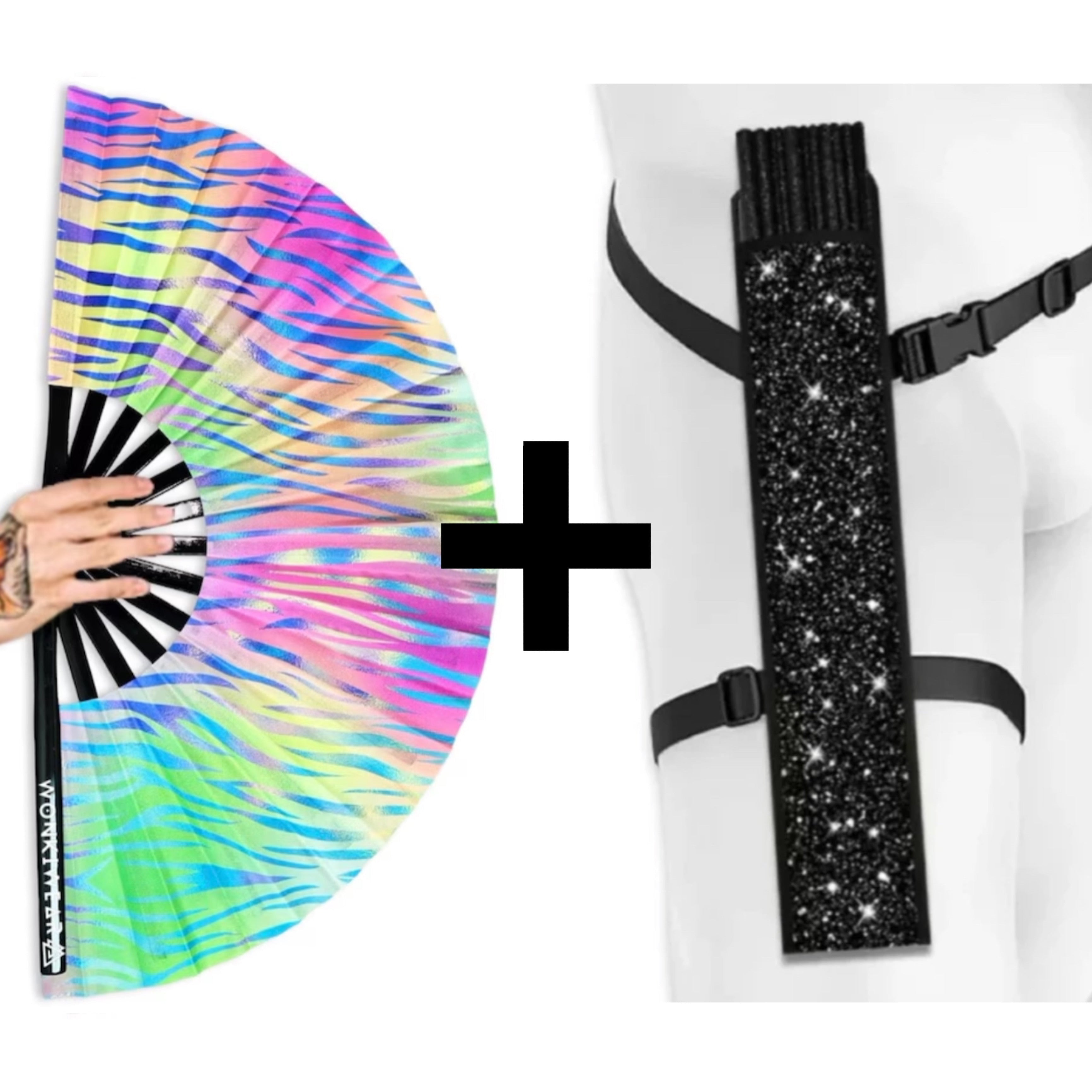 Safari Disco XL UV Reactive Festival Fan