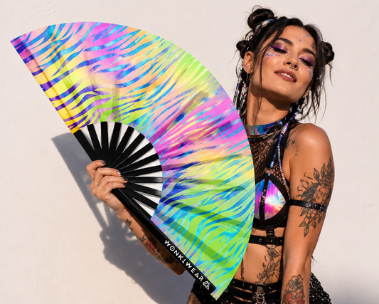 Safari Disco XL UV Reactive Festival Fan