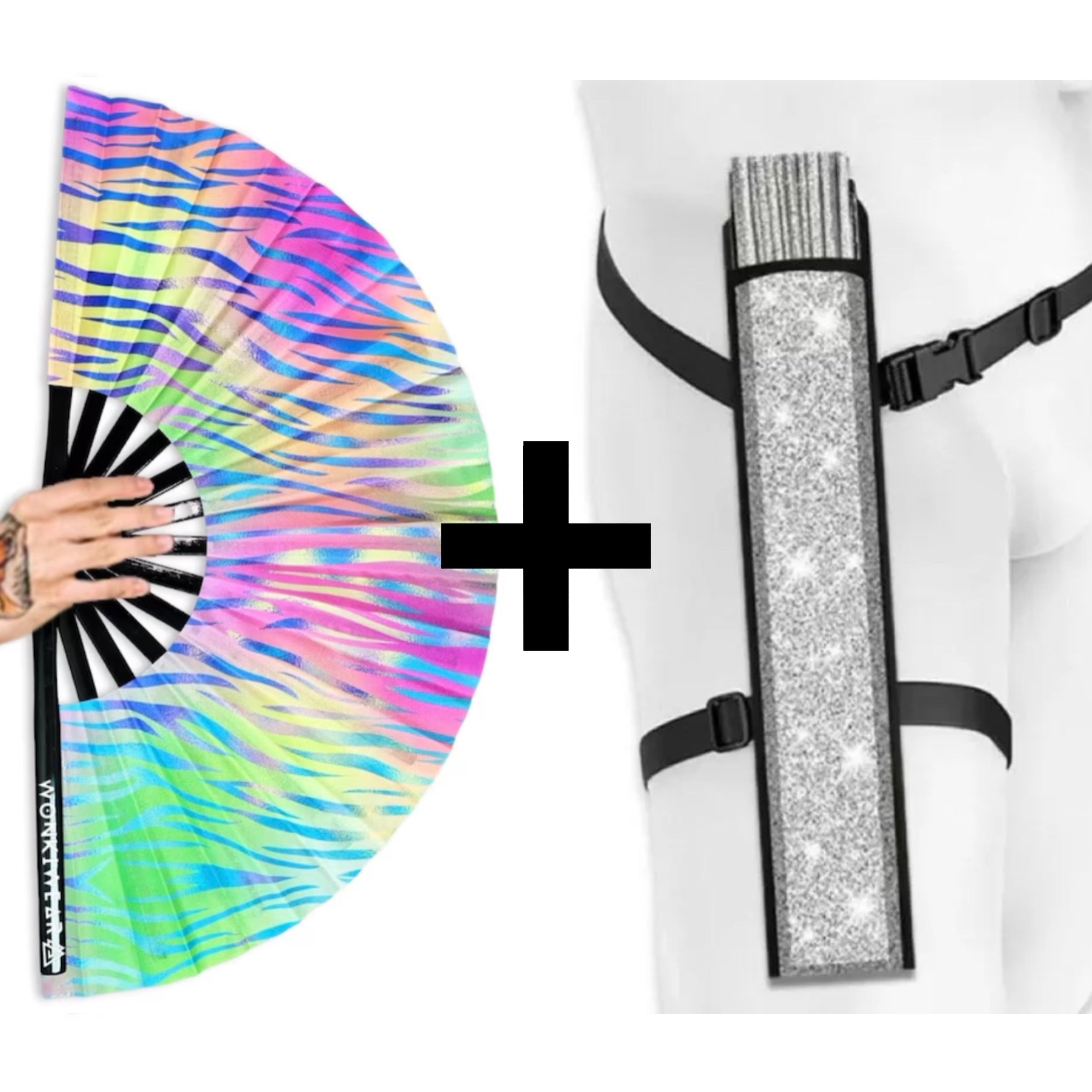 Safari Disco XL UV Reactive Festival Fan
