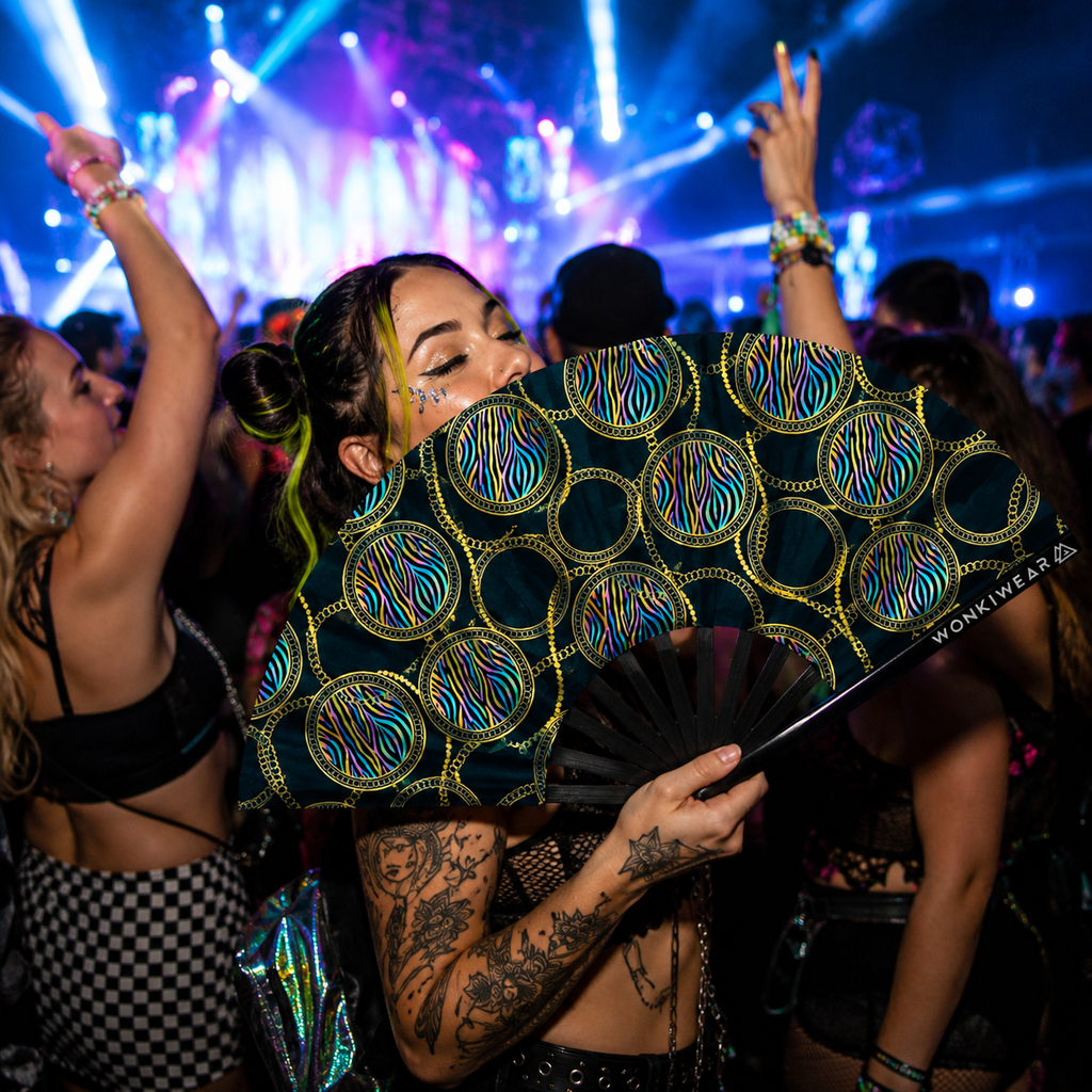 Posh Stuff XL UV Reactive Festival Fan