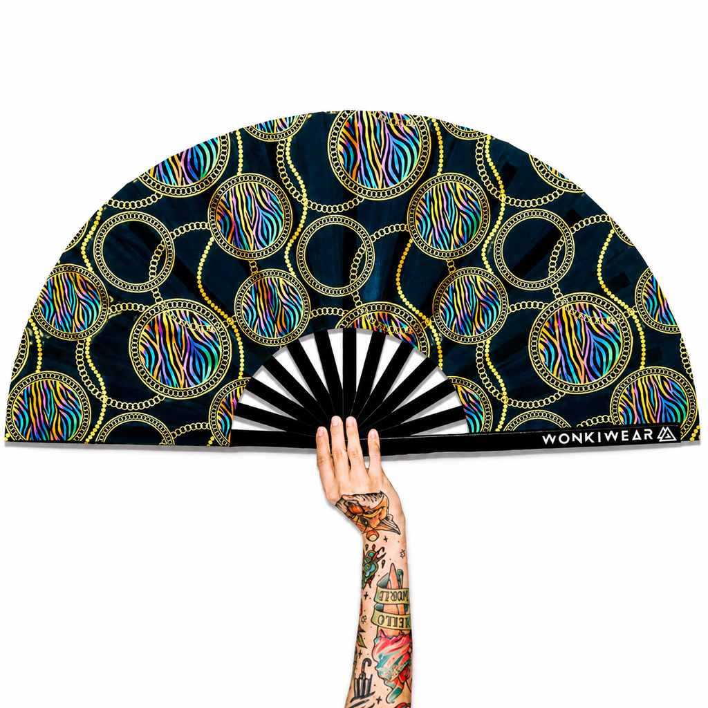 Posh Stuff XL UV Reactive Festival Fan