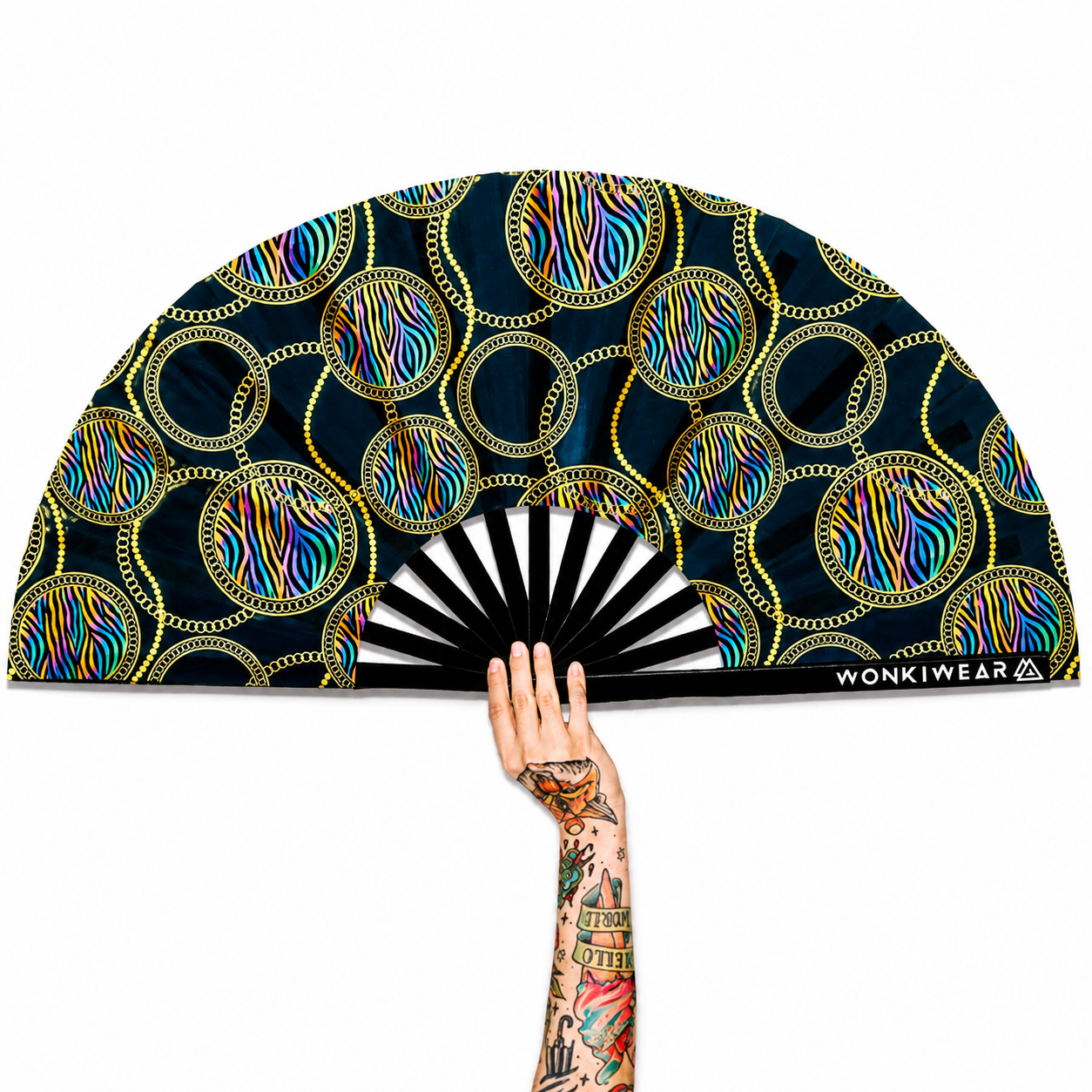 Posh Stuff XL UV Reactive Festival Fan