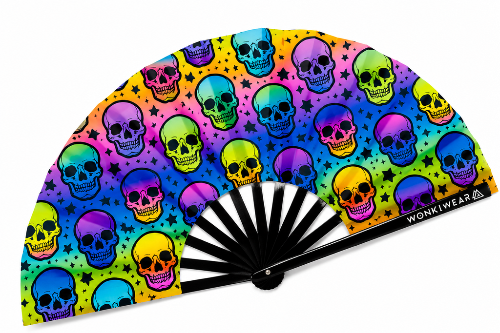 Trick or Treat XL UV Reactive Festival Fan