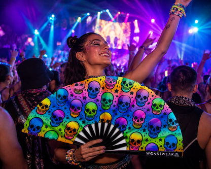 Trick or Treat XL UV Reactive Festival Fan