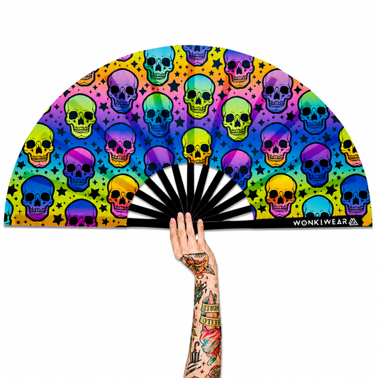 Trick or Treat XL UV Reactive Festival Fan