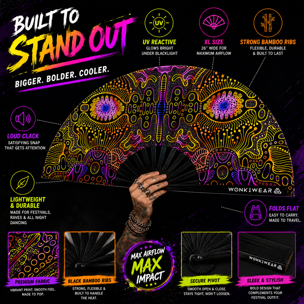 Matrix XL UV Reactive Festival Fan