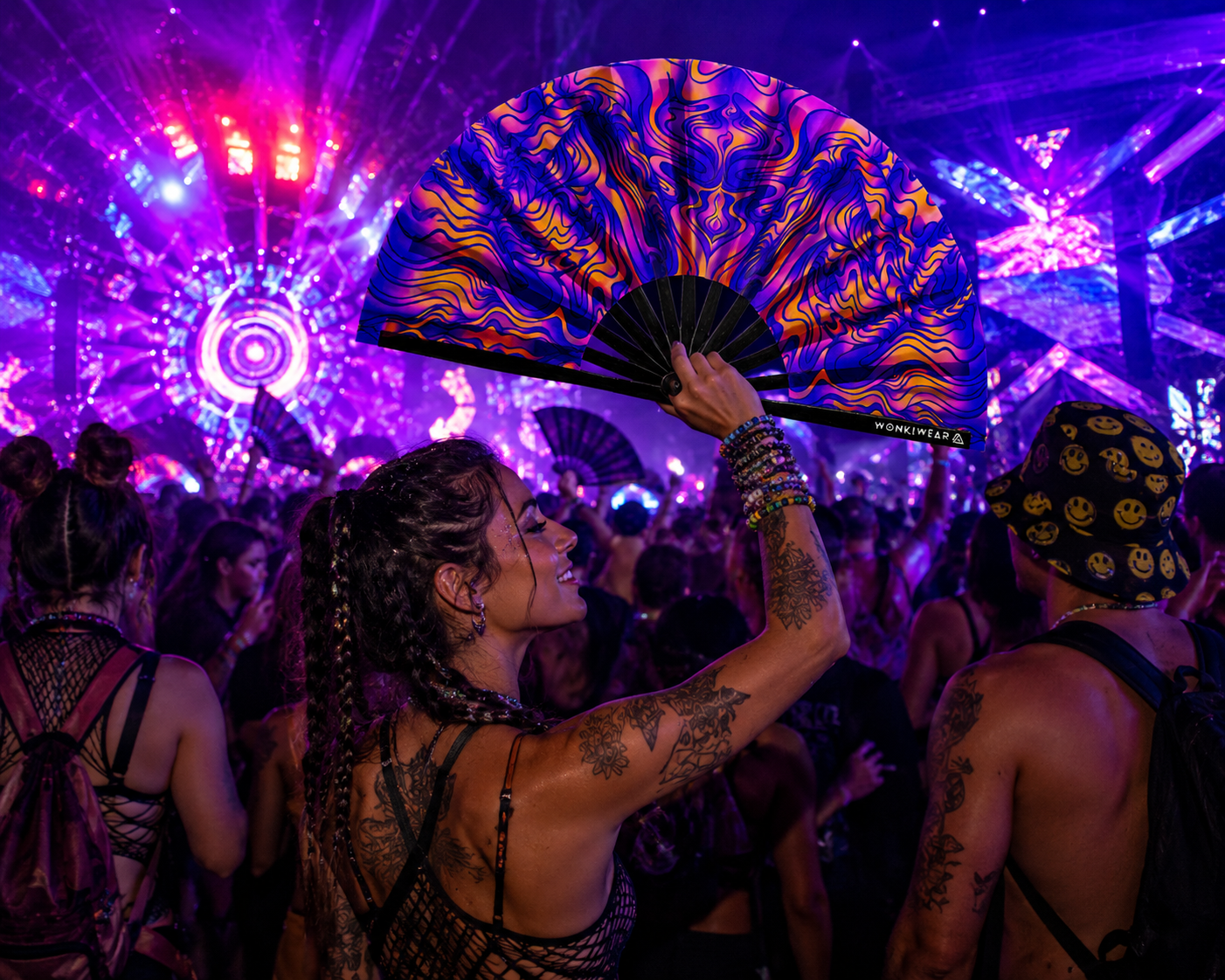 Sunset Session XL UV Reactive Festival Fan