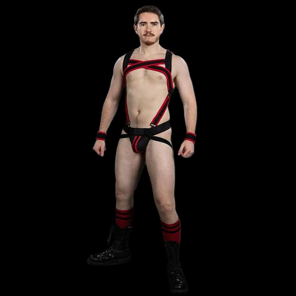 Mr.S Leather X-Factor Carbon Black Body Harness | Black