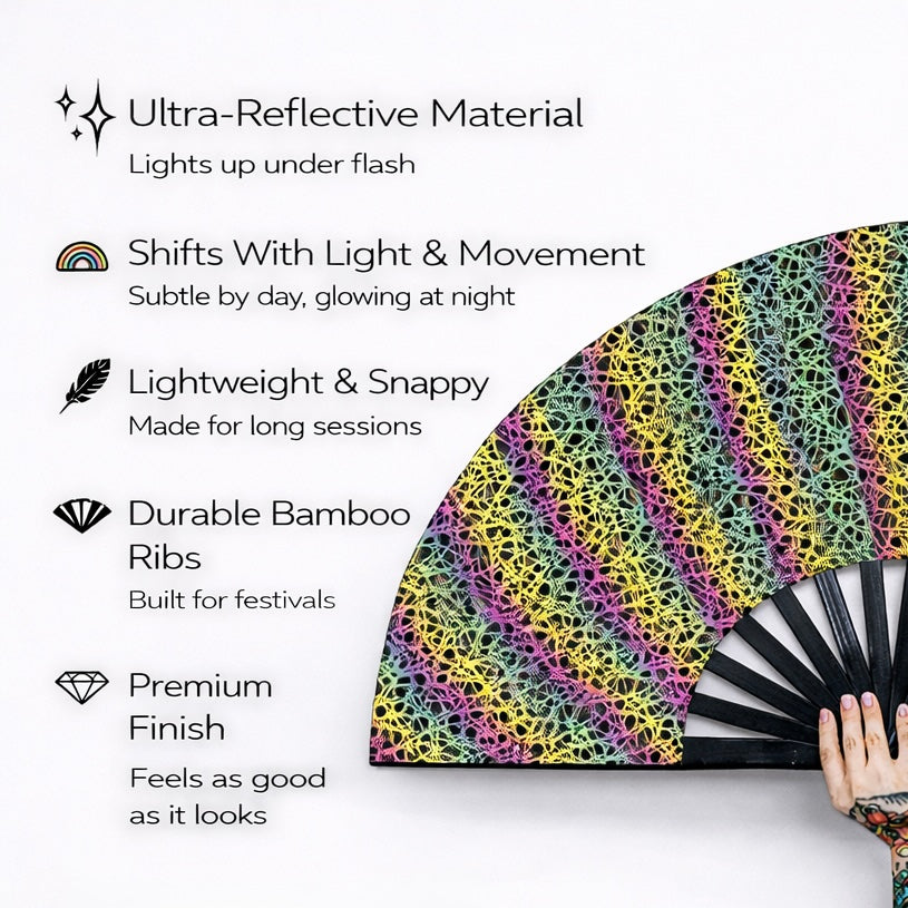 Entrapment XL Reflective Festival Fan