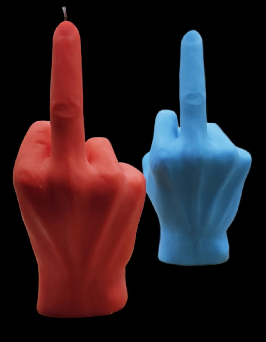 XL Middle Finger Fuck U Candle - The Pup Play Hub