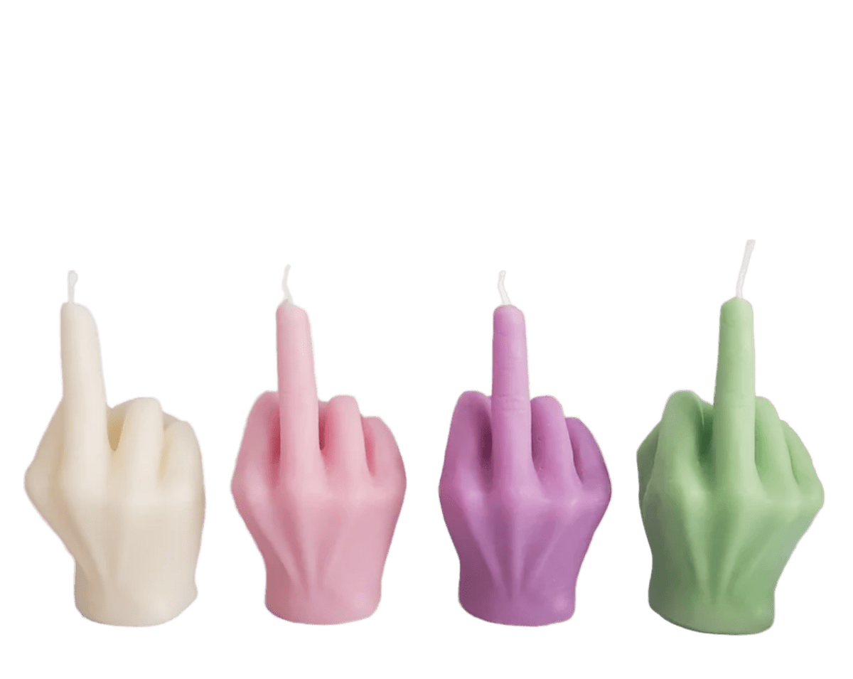 XL Middle Finger Fuck U Candle - The Pup Play Hub