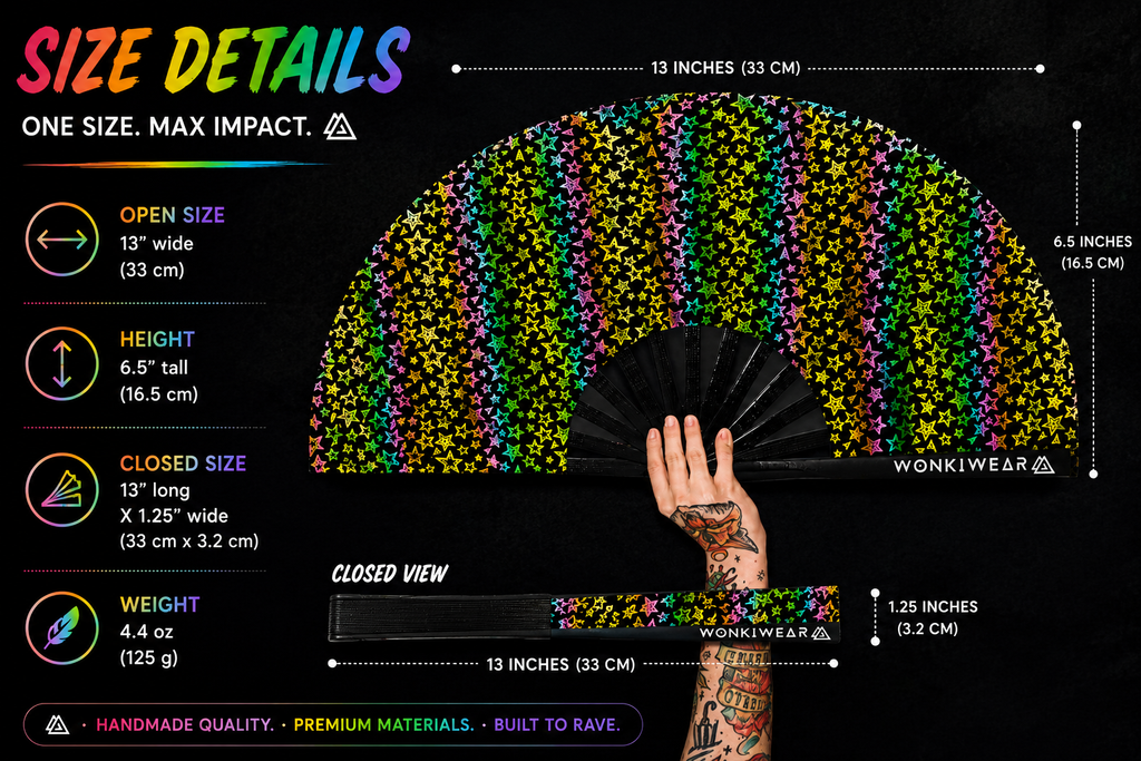 Stars XL Reflective Festival Fan