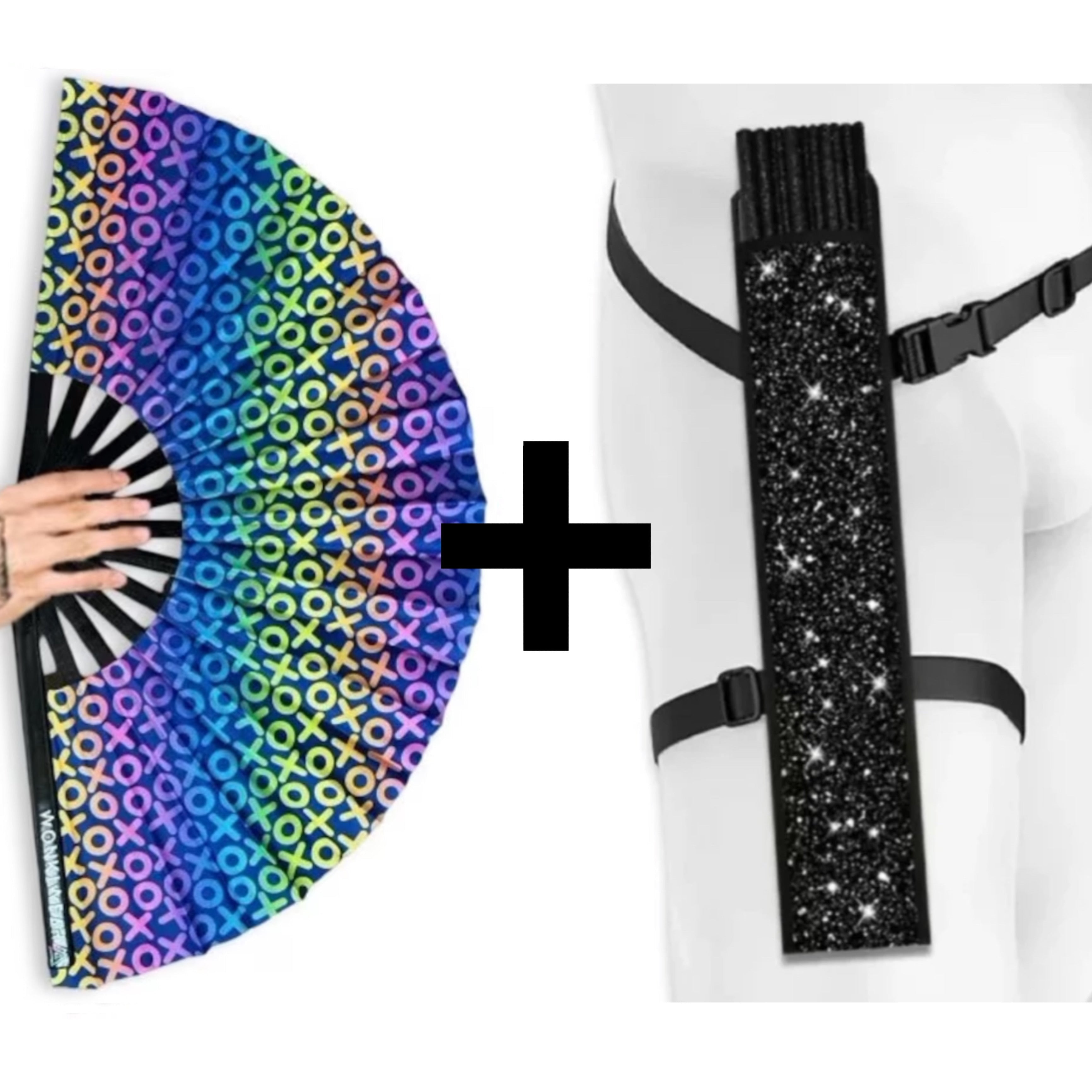 XOXO XL UV Reactive Festival Fan