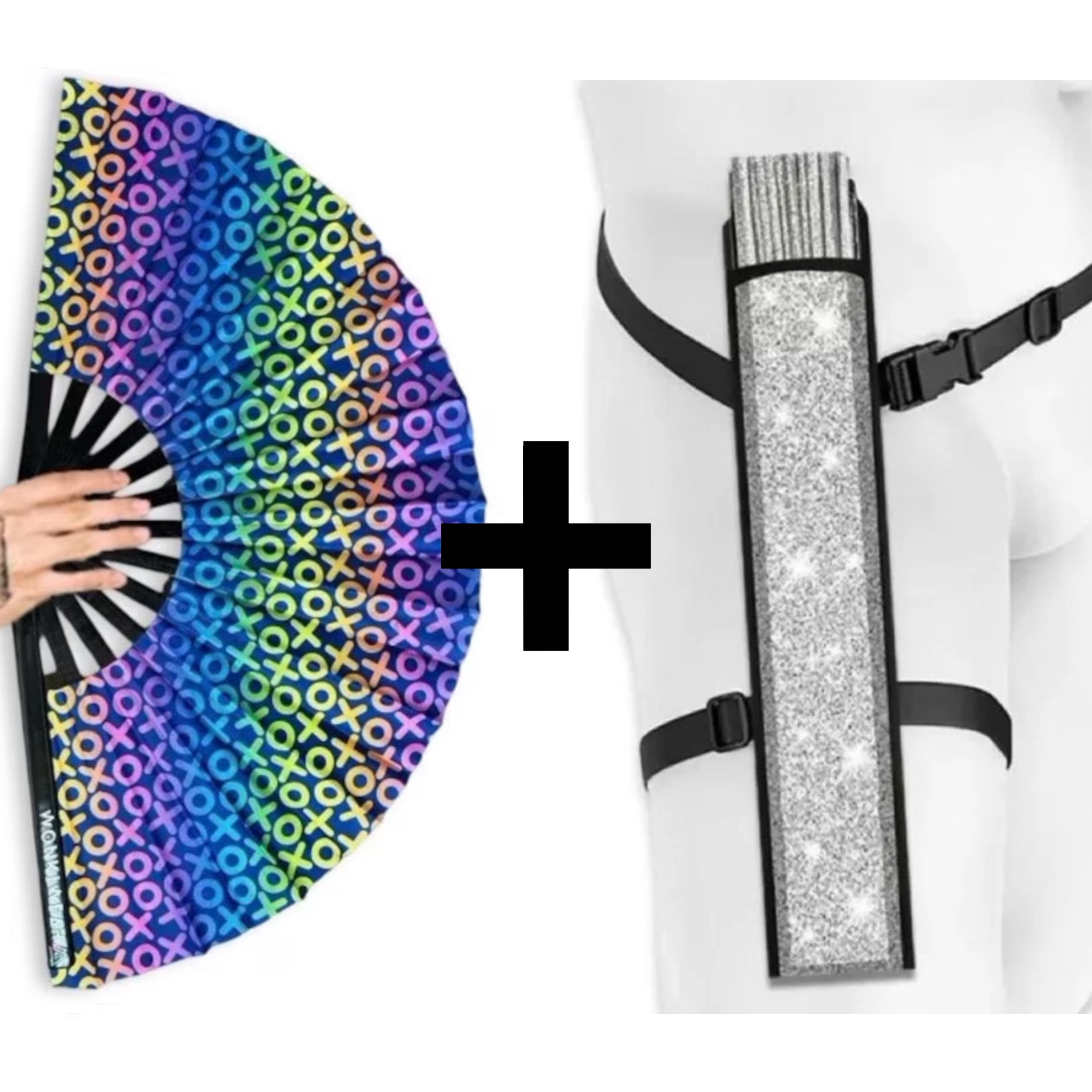 XOXO XL UV Reactive Festival Fan