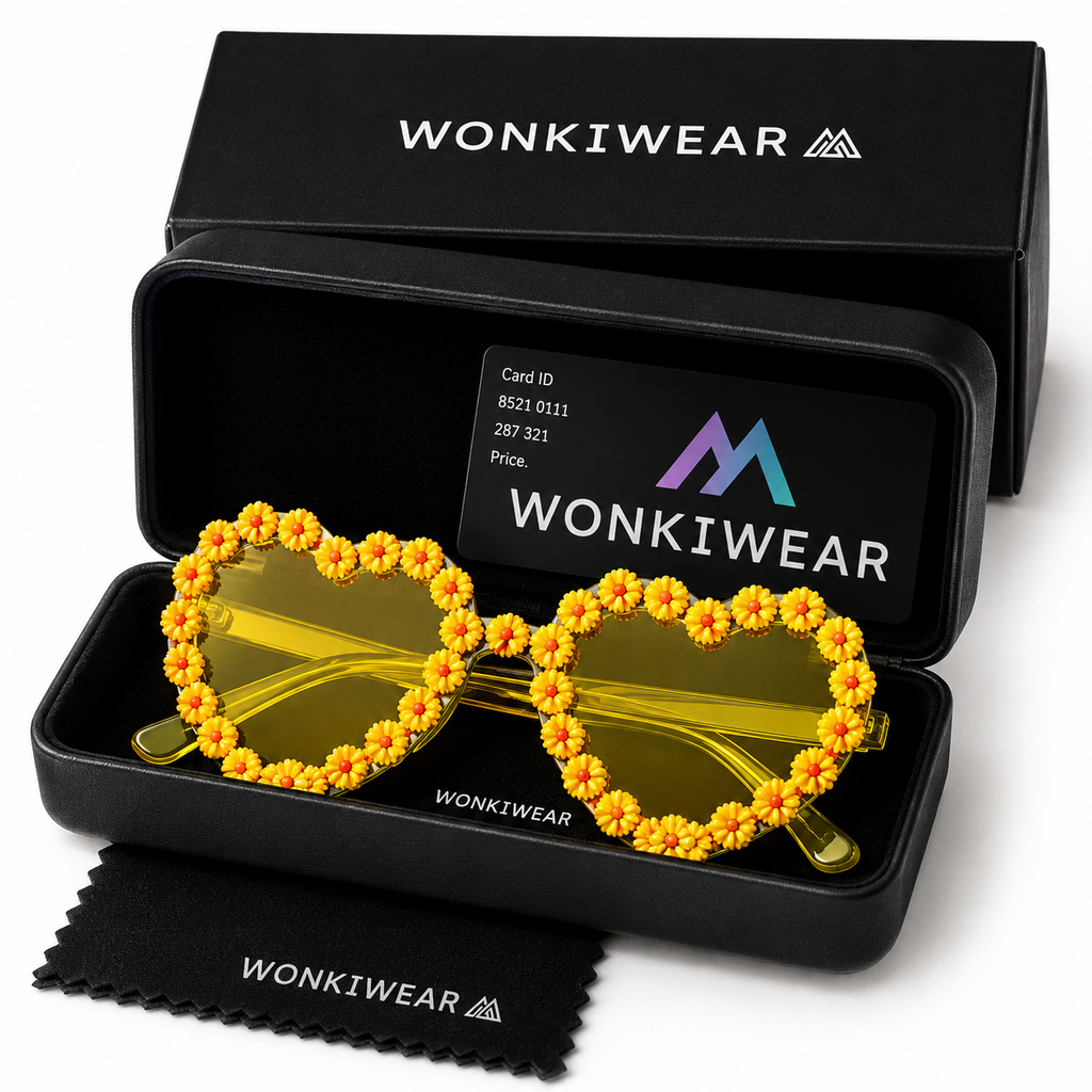 Yellow Heart Daisy Colour Therapy Glasses