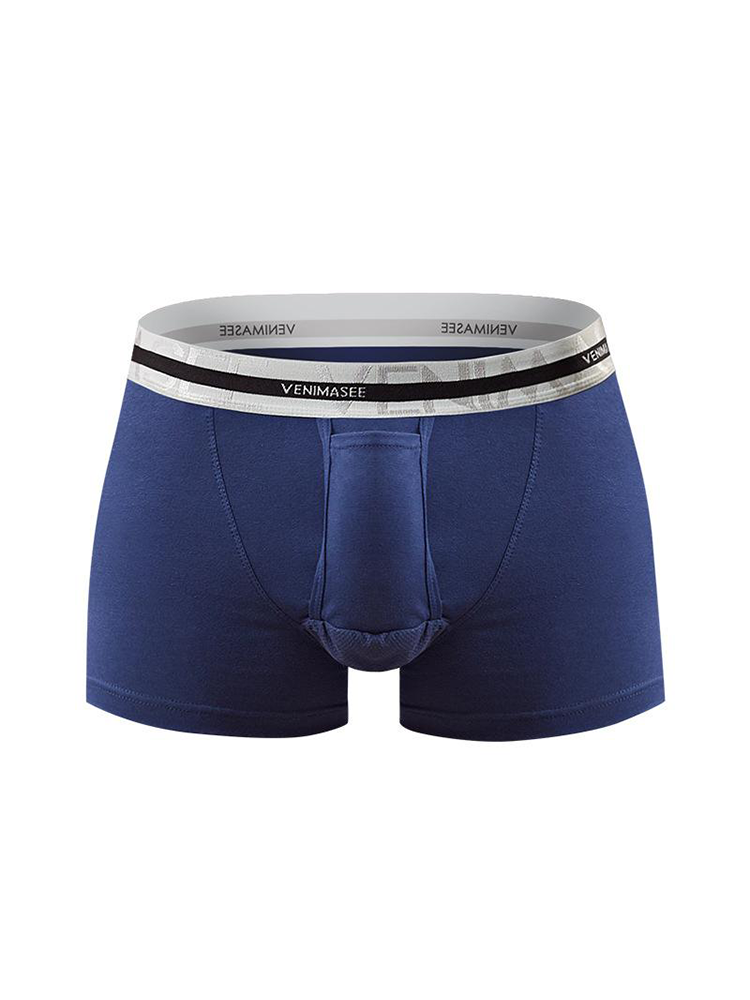 Men's Separate Ball Pouch Cotton Trunks